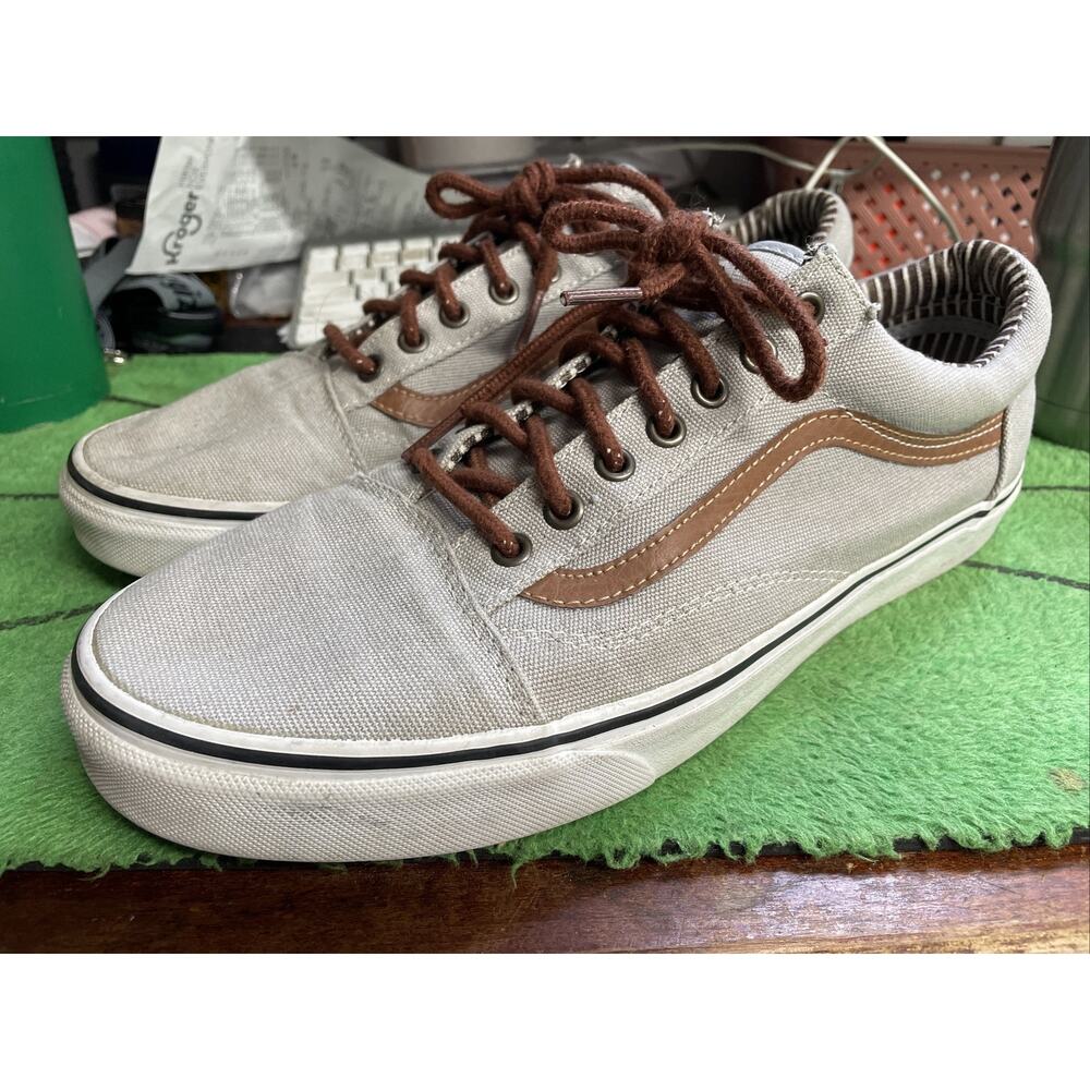 Vans Old Skool Silver Sconce Sneakers Mens 11.5 TB4R Shoes